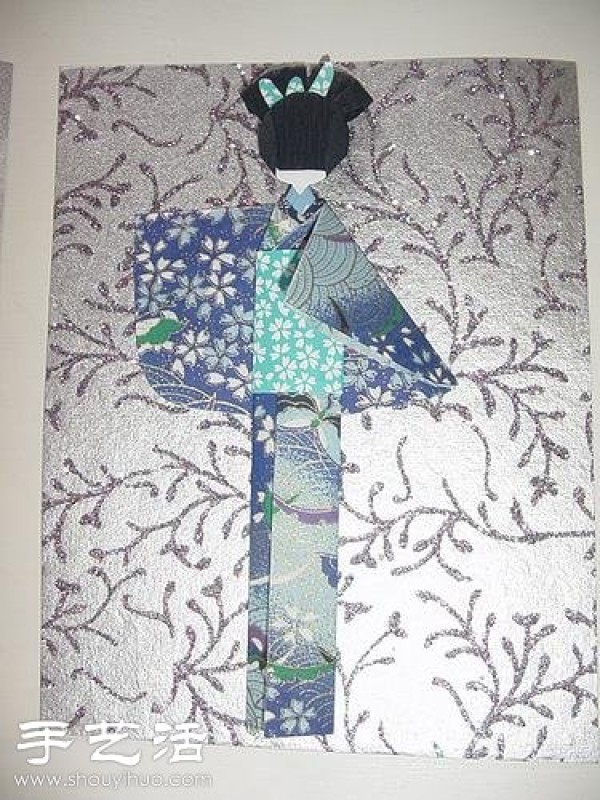 Japanese ethnic style kimono doll origami art