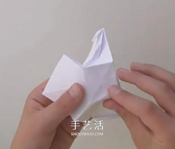 Flat rose folding diagram and combined flat rose origami tutorial