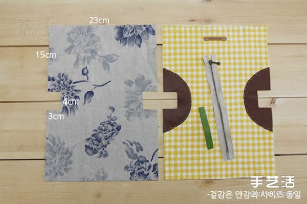 How to make a homemade Korean cosmetic bag and make a handmade fabric cosmetic bag