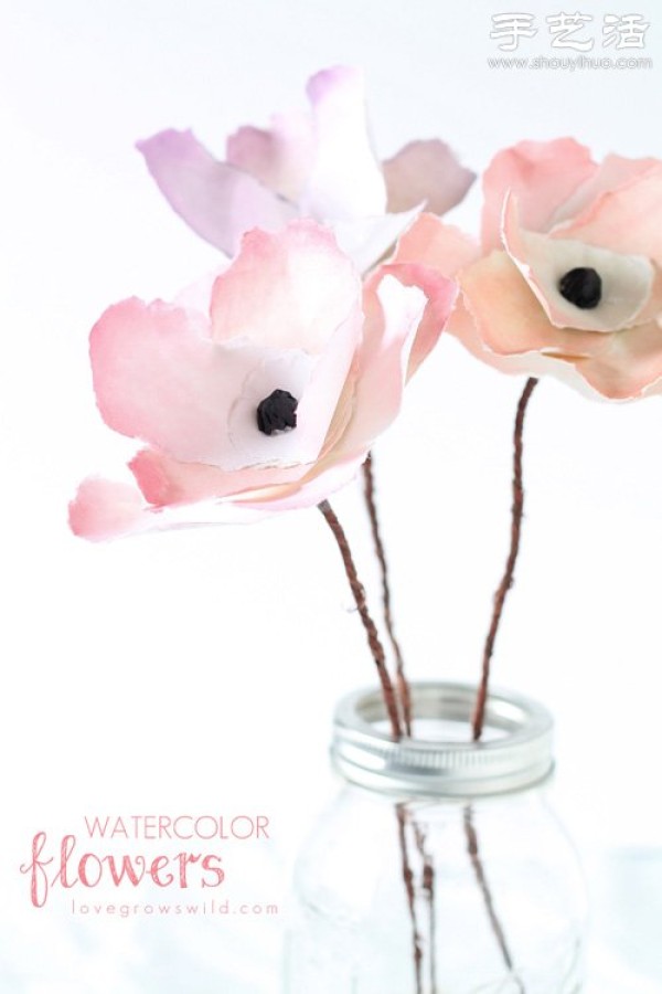 Alternative beautiful paper flower hand-making tutorial