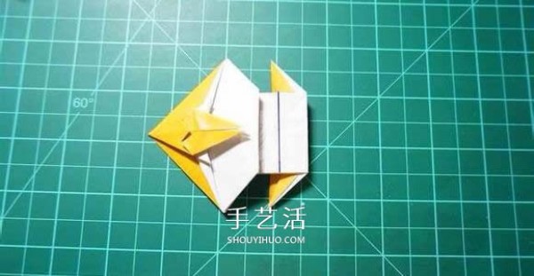 How to make a realistic goat origami with hand-made origami 3D goat illustration