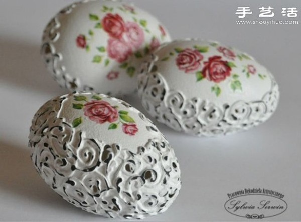 Tutorial on how to make handicrafts with exquisite egg carvings with hollows