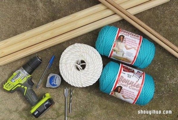 How to make a homemade swing by hand-knitting to make a comfortable swing