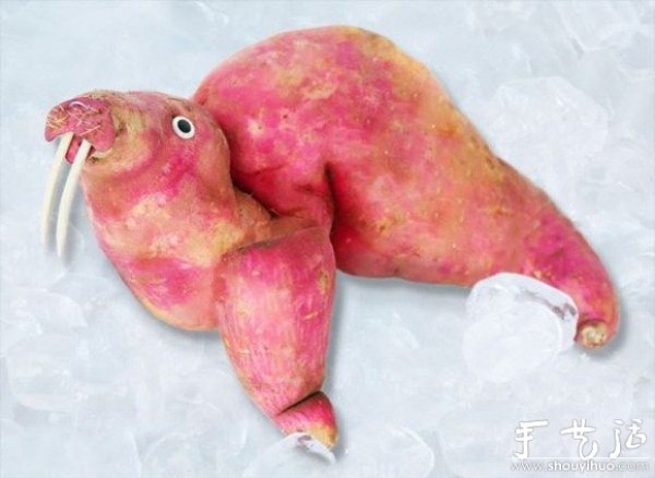 Handmade DIY animals of vegetables and fruits