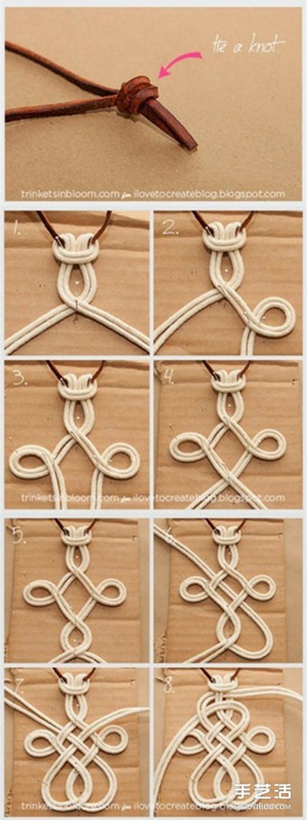 Chinese Knot Necklace Weaving Method Illustrated Learn to Weave Chinese Knot Necklace Detailed Steps