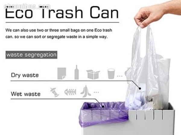 Creative trash can product design suitable for any bag