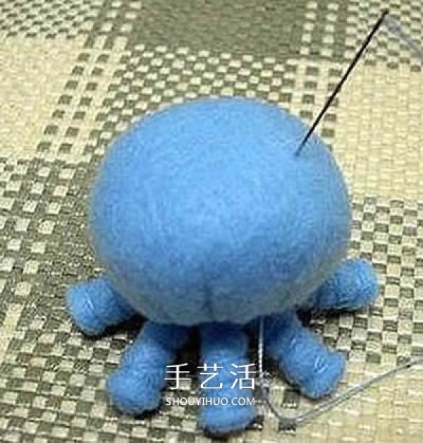 How to make cute non-woven octopus and make handmade octopus doll with fabric art