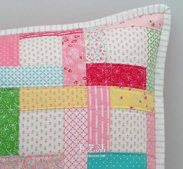 How to make homemade patchwork cushions with illustrations of making small fresh cushions