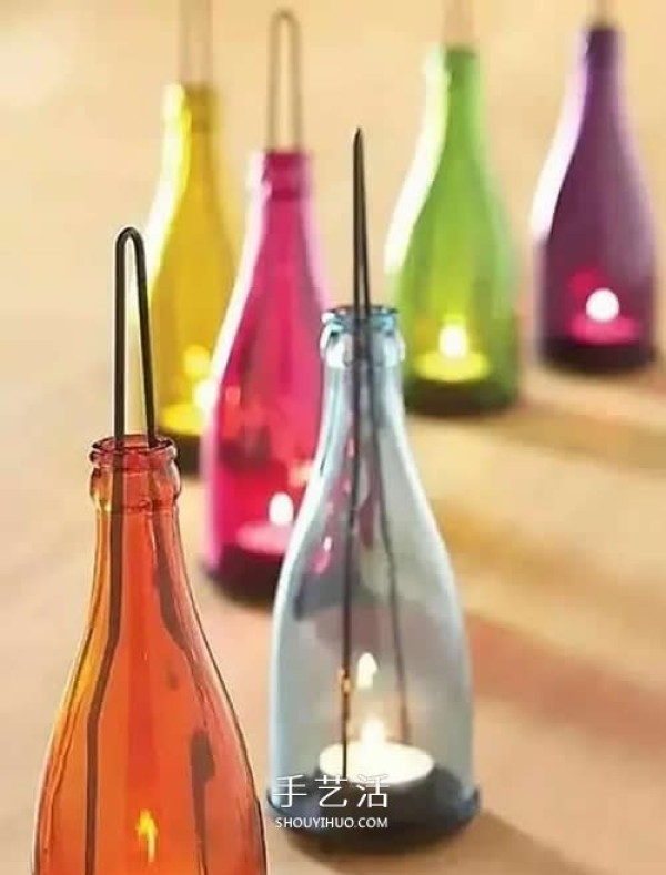 Wine bottle renovation ideas! Are you still willing to throw away household garbage?? 