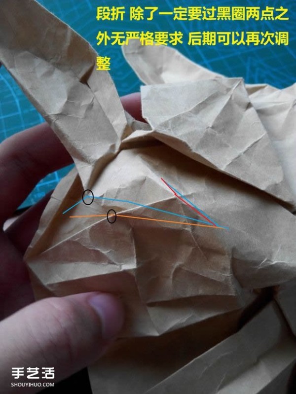 Origami Rabbit Head Detailed Steps Picture How to Fold a Complex 3D Rabbit Head