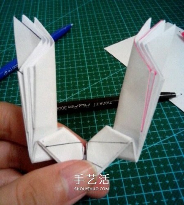 How to fold the six-winged seraphs heart origami with six-winged heart and illustration