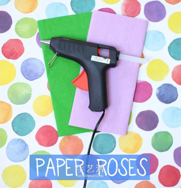 How to make crepe paper roses and make simple roses from crepe paper