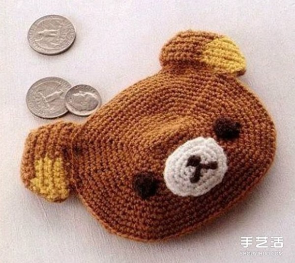 Knitted Bear Coin Purse Stitch Illustrated Cute Bear Coin Purse Knitting Method