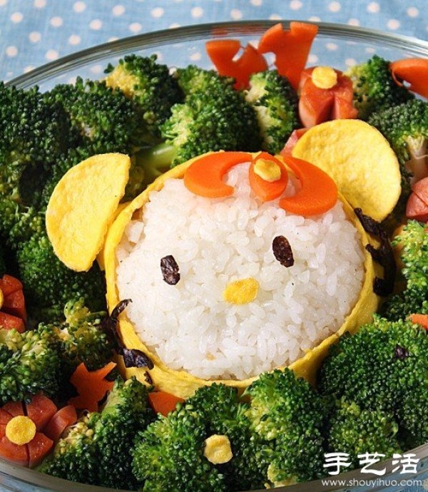 DIY cute Hello Kitty bento plating tutorial