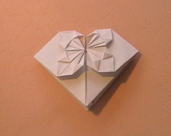 Complex "Heart" Shape Origami Method