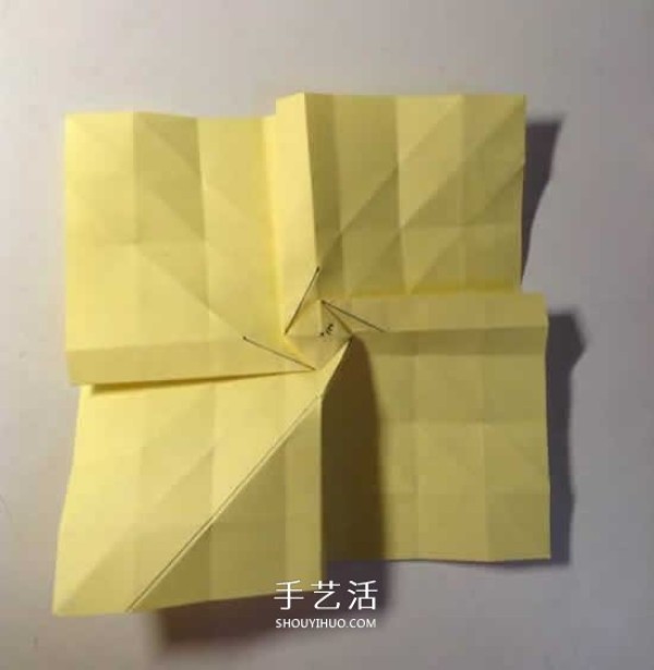 The original folding method of Weiwei Rose, detailed origami rose process steps