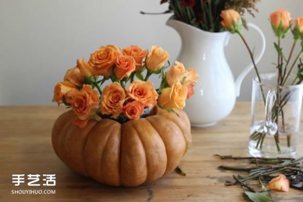 Thanksgiving Pumpkin Vase DIY Pumpkin Handmade Vase Tutorial