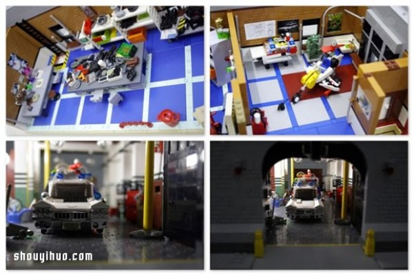 Lego Gundam builds a super-realistic "Ghostbusters" headquarters model