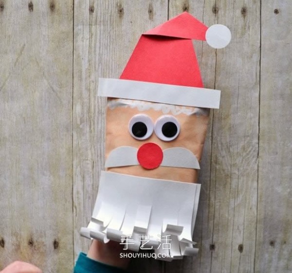 Tutorial on how to make handmade envelope Santa Puppet in kindergarten