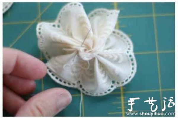 Little fresh lace head flower DIY tutorial