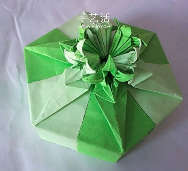 How to fold a rose lily gift box origami perfect Valentines Day packaging box