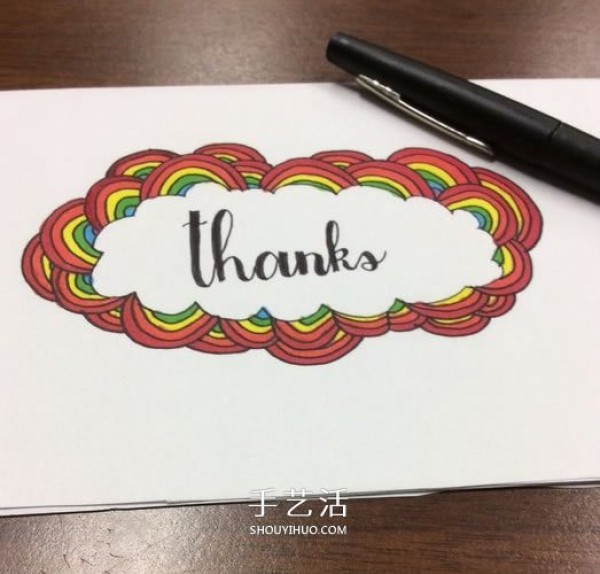 DIY Hand-painted Tutorial on Making Rainbow Thanksgiving Cards