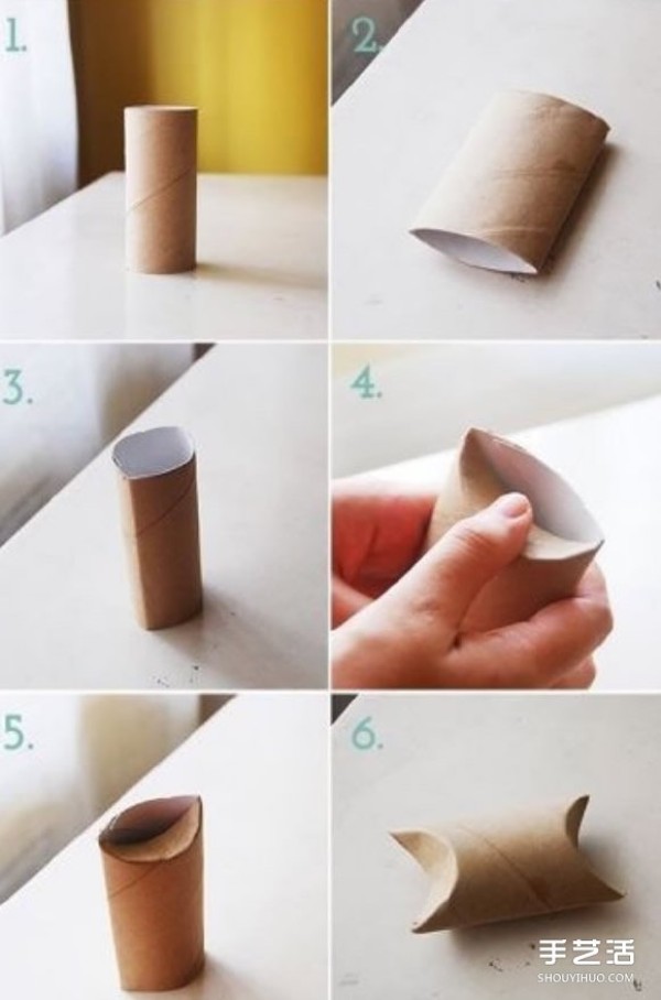 Toilet paper roll making packaging box tutorial roll paper core box making illustration