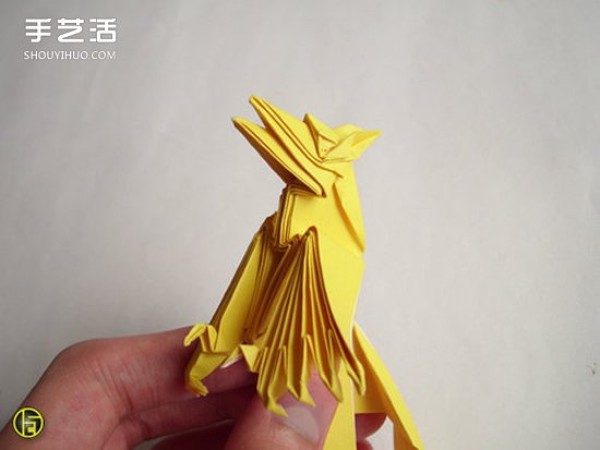 Origami Werewolf Illustrated Process Steps and Complex Werewolf Folding Tutorial