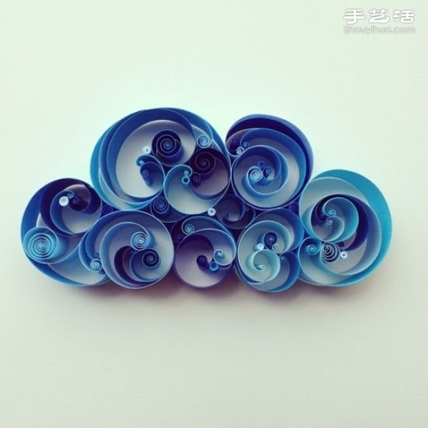 Super beautiful paper quilling painting, aesthetic paper quilling art