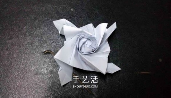 Ninis roses folding method and the steps to make a beautiful paper rose origami