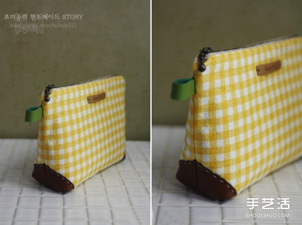 How to make a homemade Korean cosmetic bag and make a handmade fabric cosmetic bag