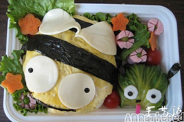 Cute and funny cartoon bento DIY