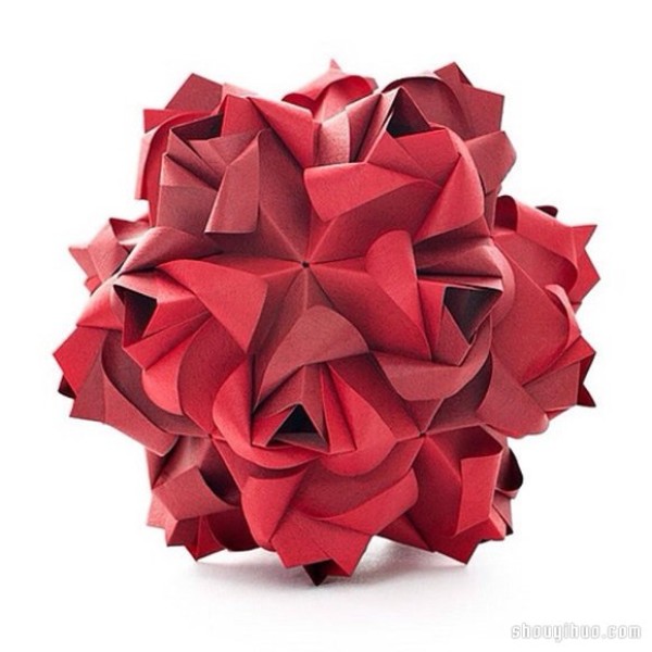 Appreciation of the beautiful handmade origami flower balls (6)