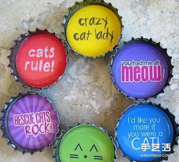 Cute and beautiful bottle cap painting pictures of metal bottle caps turning waste into treasures painting