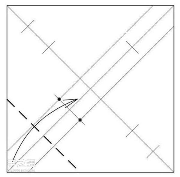 Illustration of the folding method of the origami sofa chair and the folding steps of the handmade sofa chair