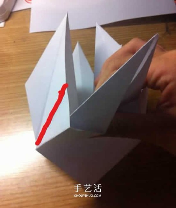 How to fold a thousand paper crane storage box into origami into a thousand paper crane storage box