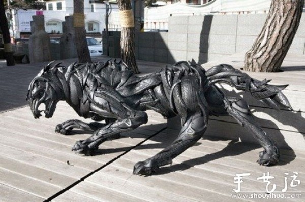 Tire Animal DIY Sculpture