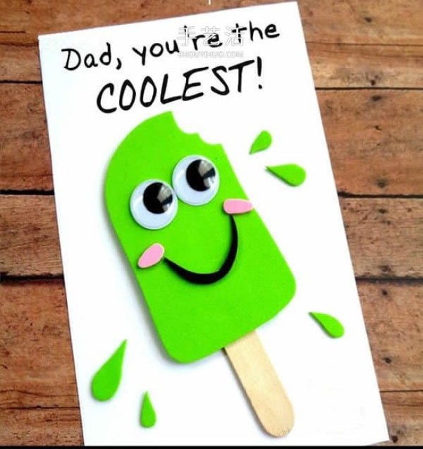 Simple and creativemeaning! Fathers Day Ice Cream Card Handmade Tutorial