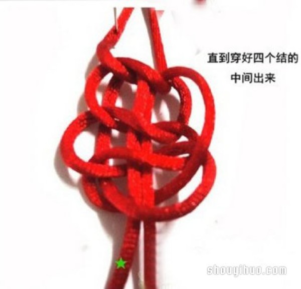 Caijing Knot Bracelet Knitting Illustration and Steps of Knitting Red Rope Bracelet with Caijing Knot