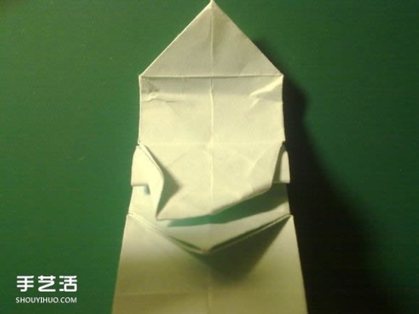 Detailed illustration of the folding process of Hatsune Miku origami