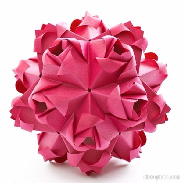 Appreciation of the beautiful handmade origami flower balls (7)