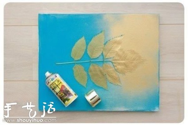 Creative DIY plant pattern decorative painting