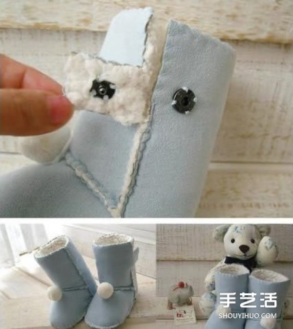 UGG baby snow boots making illustrations to make homemade cute baby warm shoes