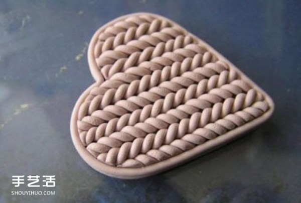 How to DIY a braided love brooch using polymer clay or clay