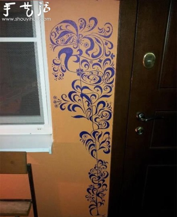 Beautify your childs graffiti into a decorative painting! 