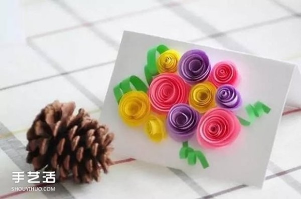 A collection of creative handmade greeting card pictures and beautiful Christmas greeting card material pictures