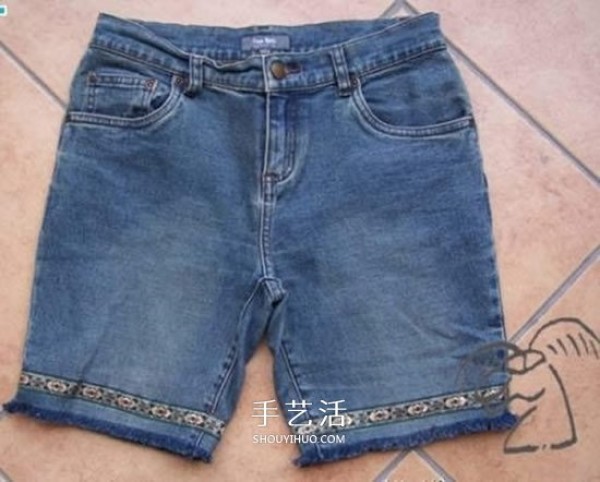 How to modify childrens jeans when babys pants are too short