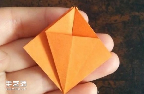 How to fold three-dimensional rhombus with diagrams and hollow three-dimensional rhombus origami tutorial