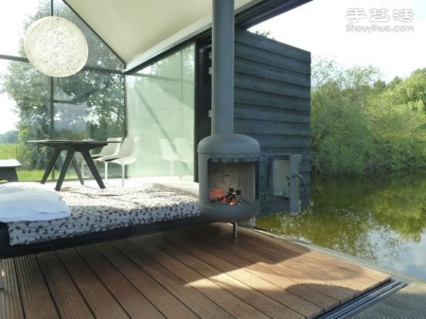 Decoration design of holiday cabin in Dutch Lake District