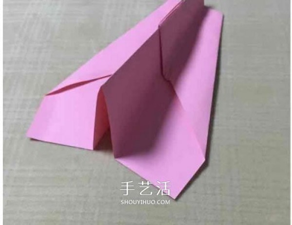 The simplest paper airplane origami illustration flies very smoothly and long-lasting